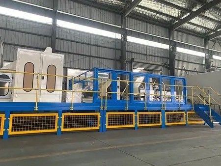 2000mm 200 - 600kg/H हाई स्पीड मशीन कार्डिंग नॉनवॉवन प्रयोगशाला कार्डिंग मशीन
